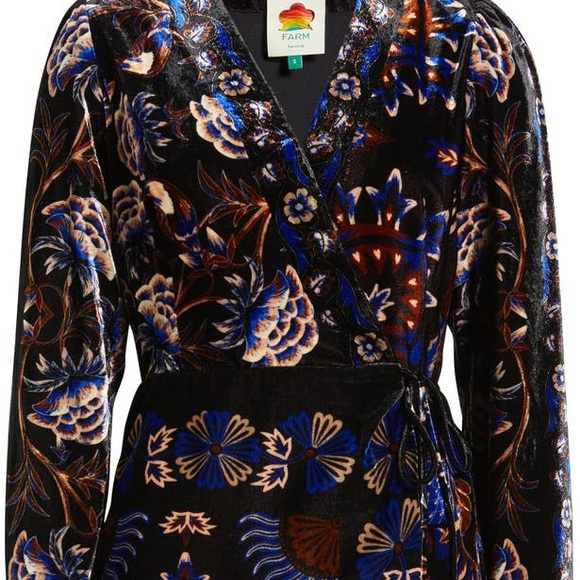 Farm Rio Arabesque Wrap Mini Dress - Picture 3 of 3